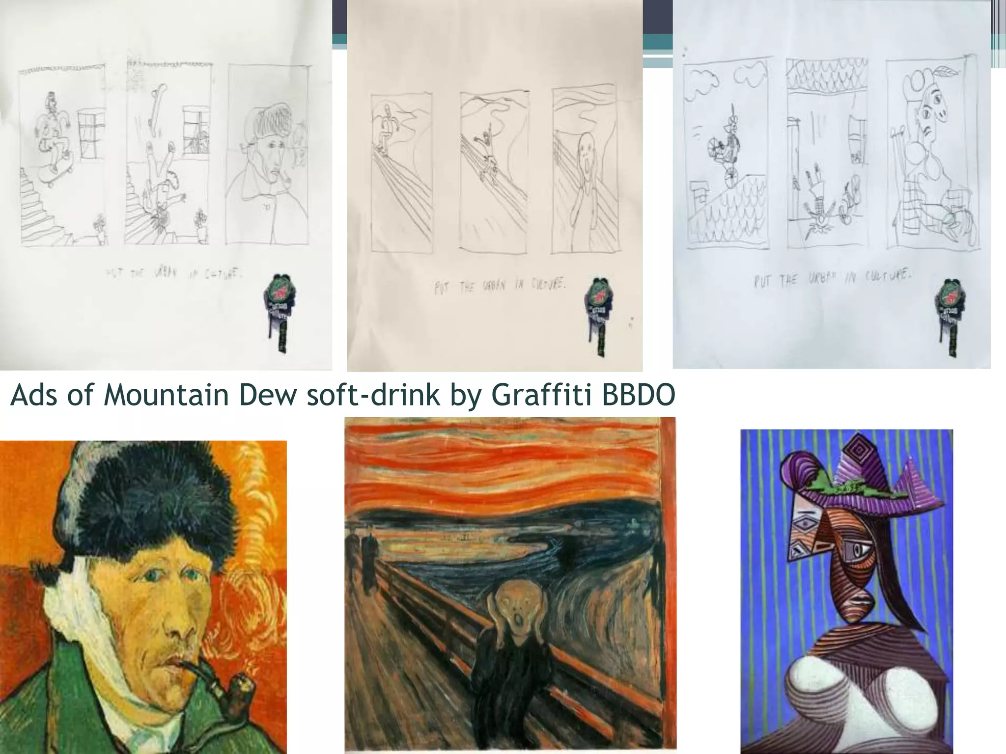 Ads of Mountain Dew soft-drink by Graffiti BBDO
 