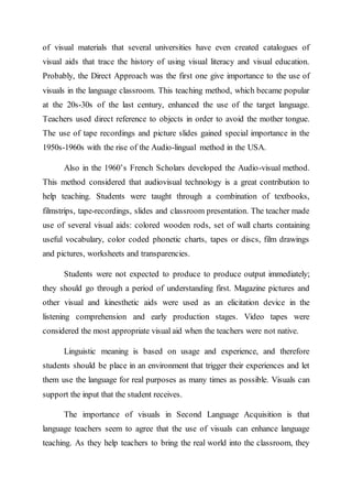 Use of audio visual aids in language learning | DOCX