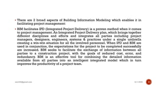 Use of bim in project management | PDF