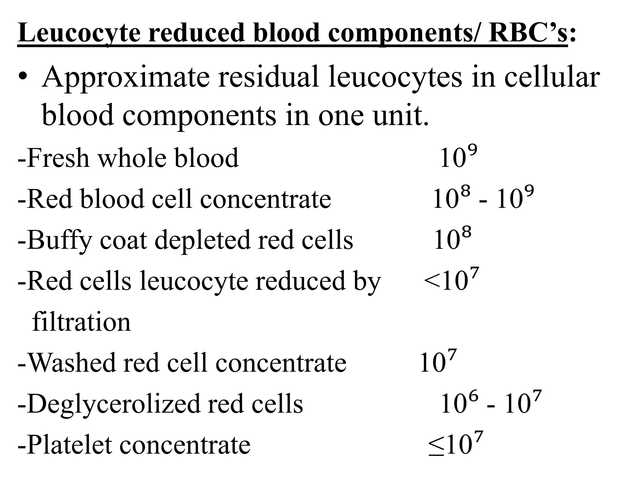 Use of Blood Components in Clinical Practice - Part 1 | PPTX