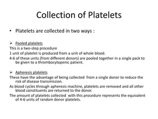 Use of blood components in clinical practice - Part 2 | PPTX