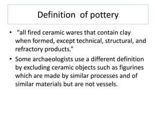 Use of clay in pottery | PDF