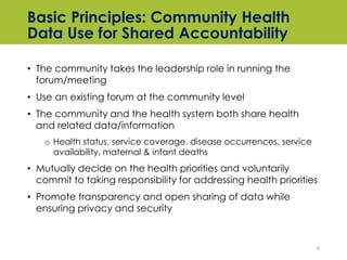 Use of Community Health Data for Shared Accountability | PDF