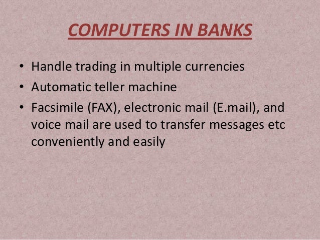 Use of computer in Various Fields