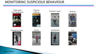 Bohitesh Misra
MONITORING SUSPICIOUS BEHAVIOUR
 