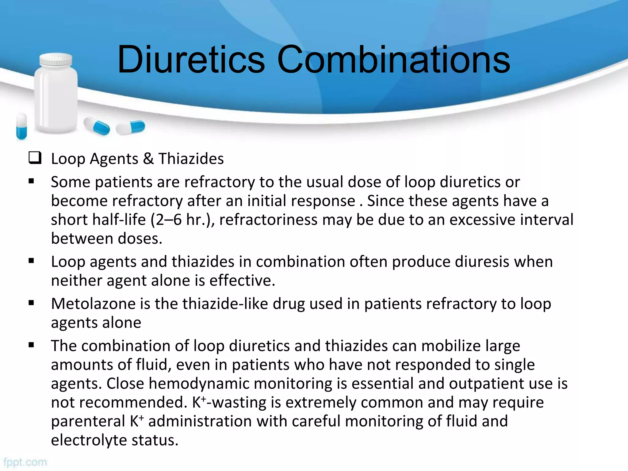Use of diuretics in congestive heart failure. pptx | PPTX
