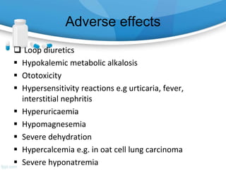 Use of diuretics in congestive heart failure. pptx | PPTX