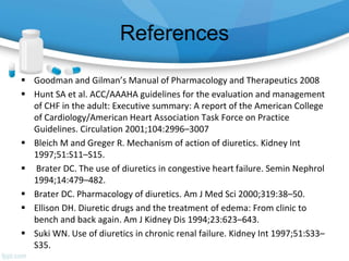 Use of diuretics in congestive heart failure. pptx | PPTX