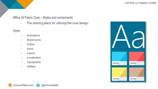 Use Office UI Fabric React to Build Beauty with SharePoint | PPTX