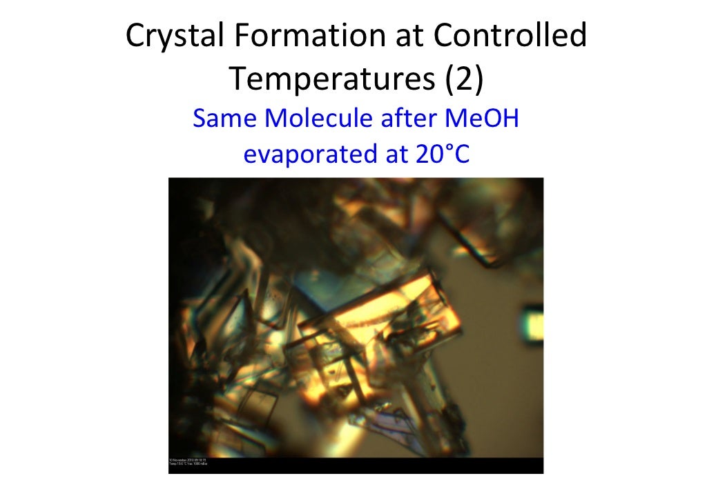 Use Of Freeze Drying Microscopy To Determine Critical Parameters