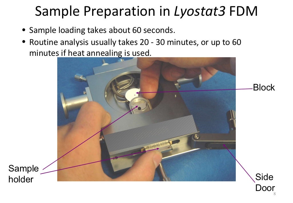 Use Of Freeze Drying Microscopy To Determine Critical Parameters