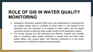 USE OF GIS in water quality monitoring.pptx