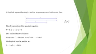 Use of golden ratio in architecture | PPTX