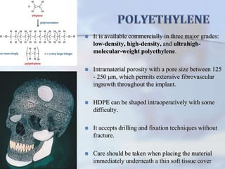 Use of grafts & alloplastic material in maxillofacial trauma | PPTX