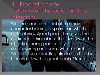 Use of hermeneutic and proairetic codes | PPTX