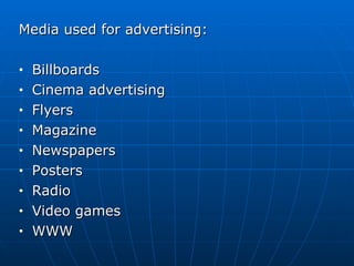 Use of ict in advertising | PPT