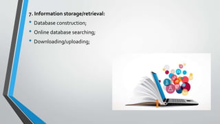 Use of ict in a library | PPTX