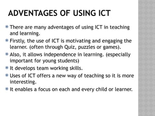 USE OF ICT IN TEACHING AND LEARNING.pptx
