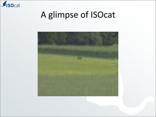 Use of ISOcat within CMDI