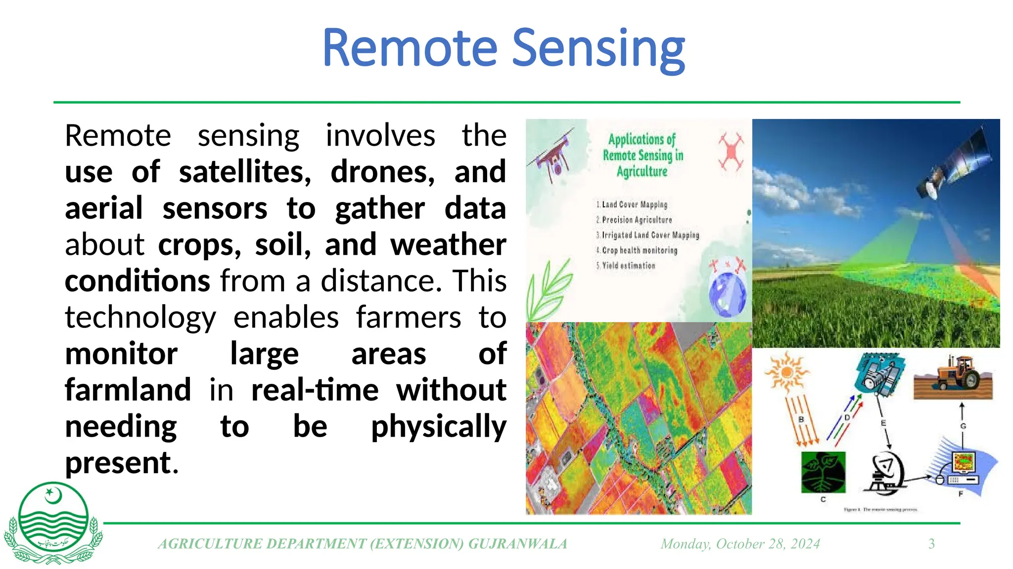 Usda Remote Sensing USE OF IT IN AGRICULTURE (REMOTE SENSING, AI AND APPS).pptx