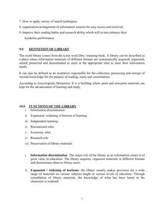 Usually Library Use Of Library (new).pdf.library users . | PDF
