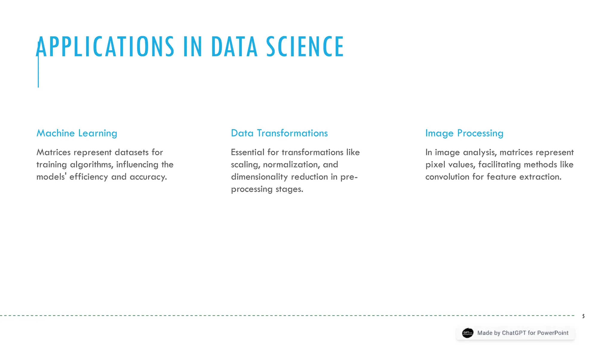Uses o Matrices in Data Science.pptx