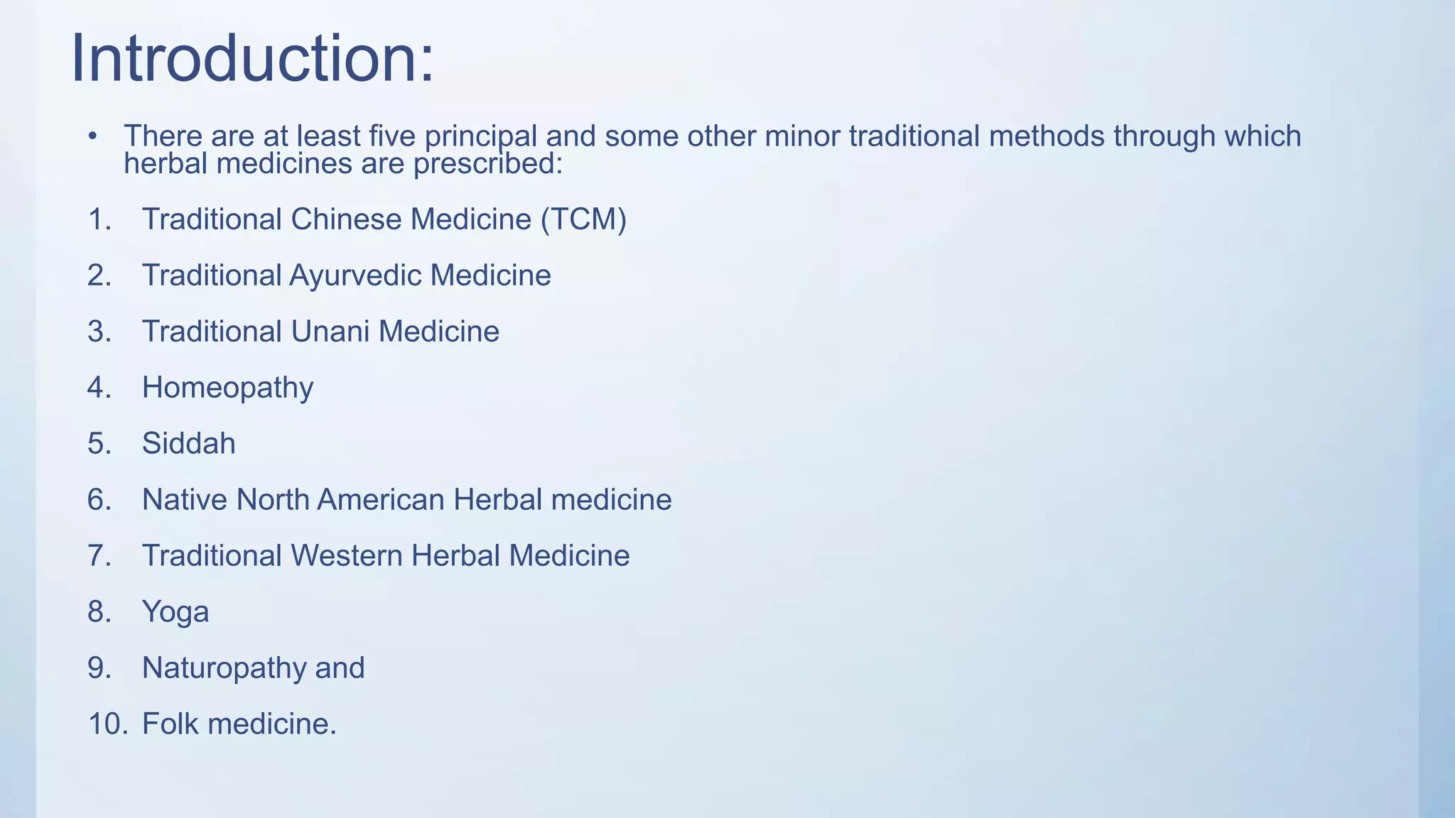 Use of medicinal plants in indigenous traditional system | PPT