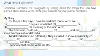 Paragraph Using Modal Verbs Use of Modal Verbs.pptx