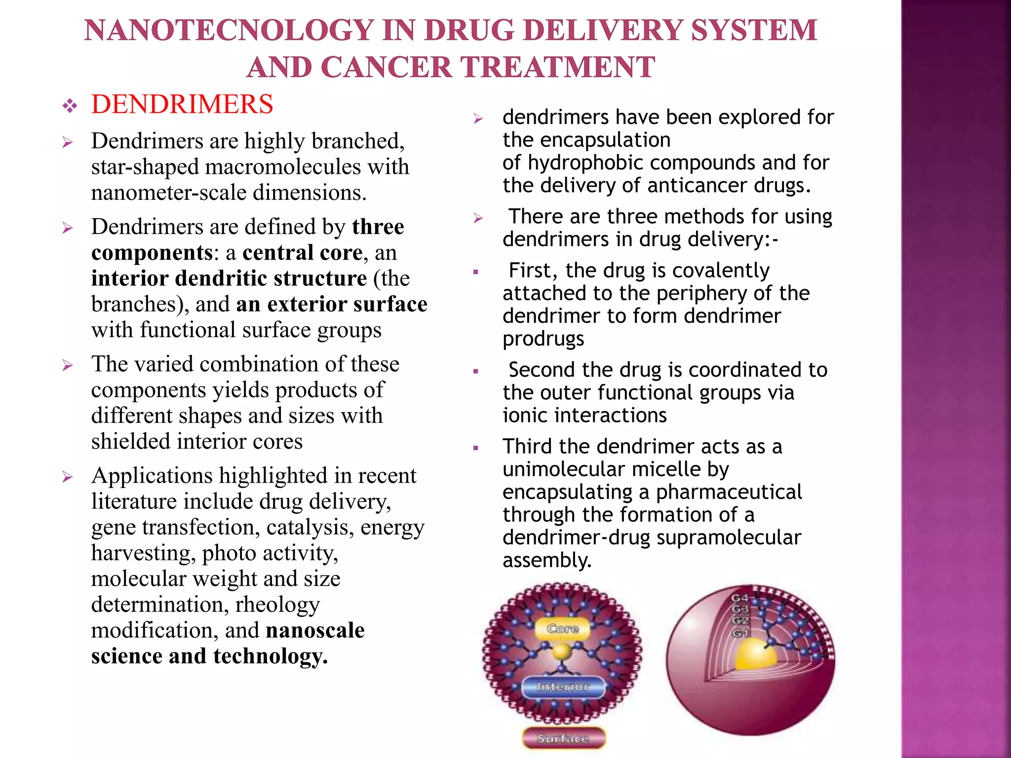 Use of Nanotechnology in Diagnosis and Treatment of Cancer | PPTX