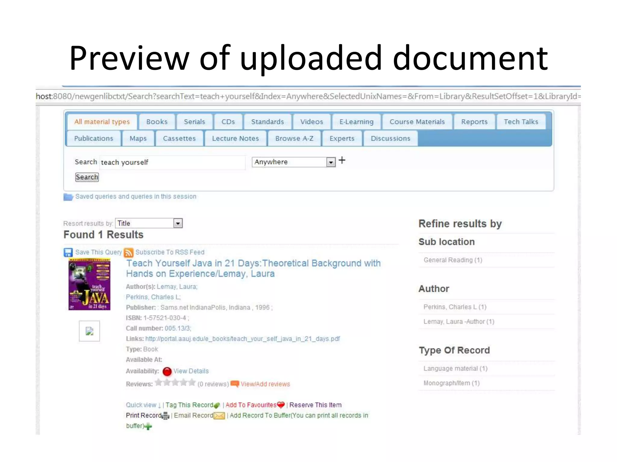 Preview of uploaded document 