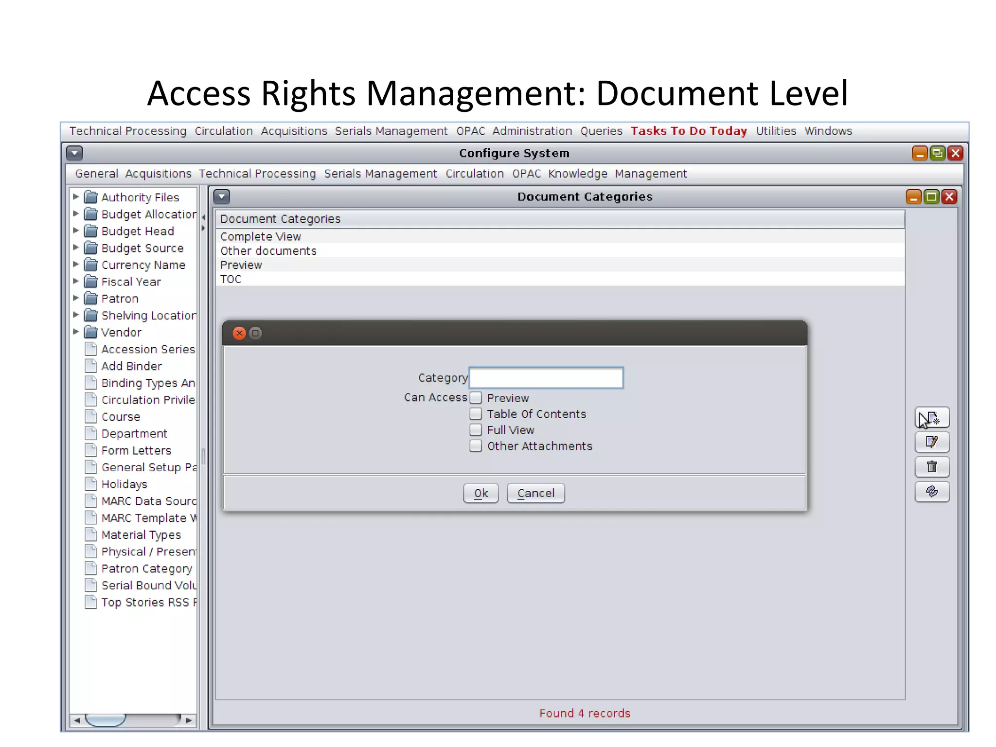 Access Rights Management: Document Level 