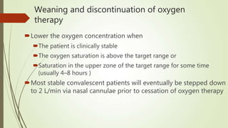 Wean O2 Use of oxygen in adults in healthcare | PPT