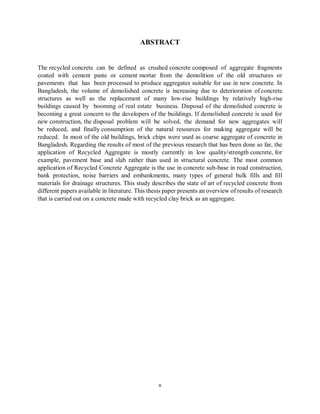 Recycling of Concrete Aggregate | PDF