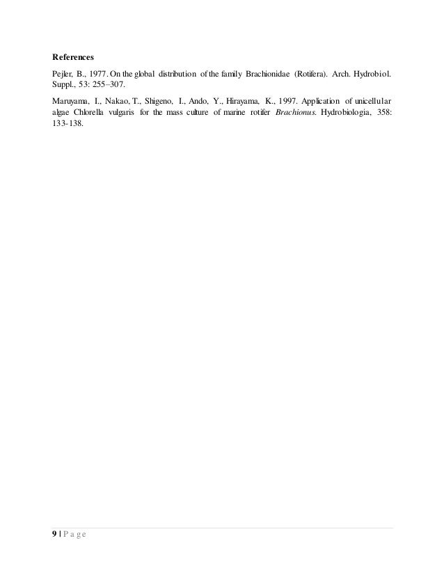 use of rotifer in