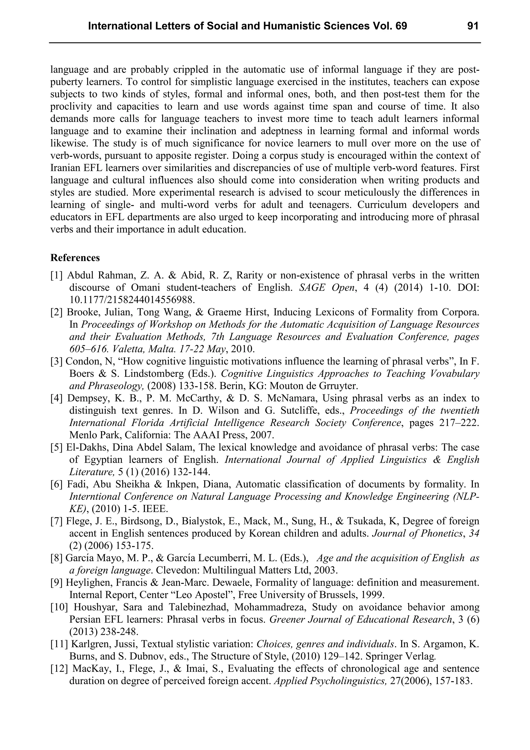 International Letters of Social and Humanistic Sciences Vol. 69 91