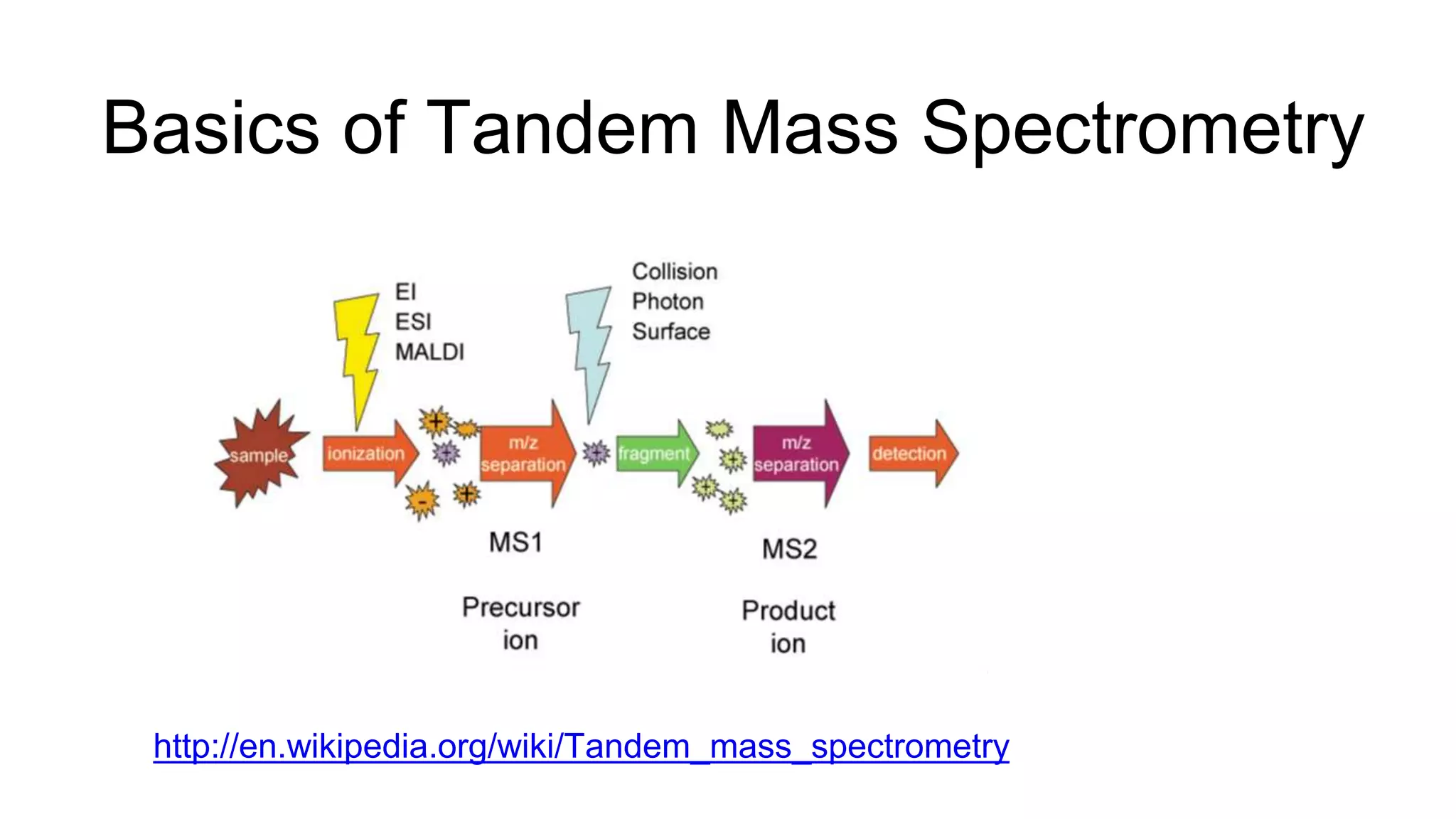 Basics of Tandem Mass Spectrometry
http://en.wikipedia.org/wiki/Tandem_mass_spectrometry
 