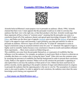 Use Of The Greek Word Logos | PDF