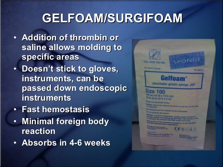 Use Of Tissue Sealants And Hemostatic Agents