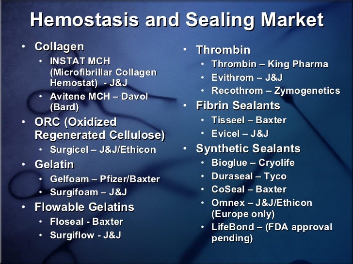 Use Of Tissue Sealants And Hemostatic Agents