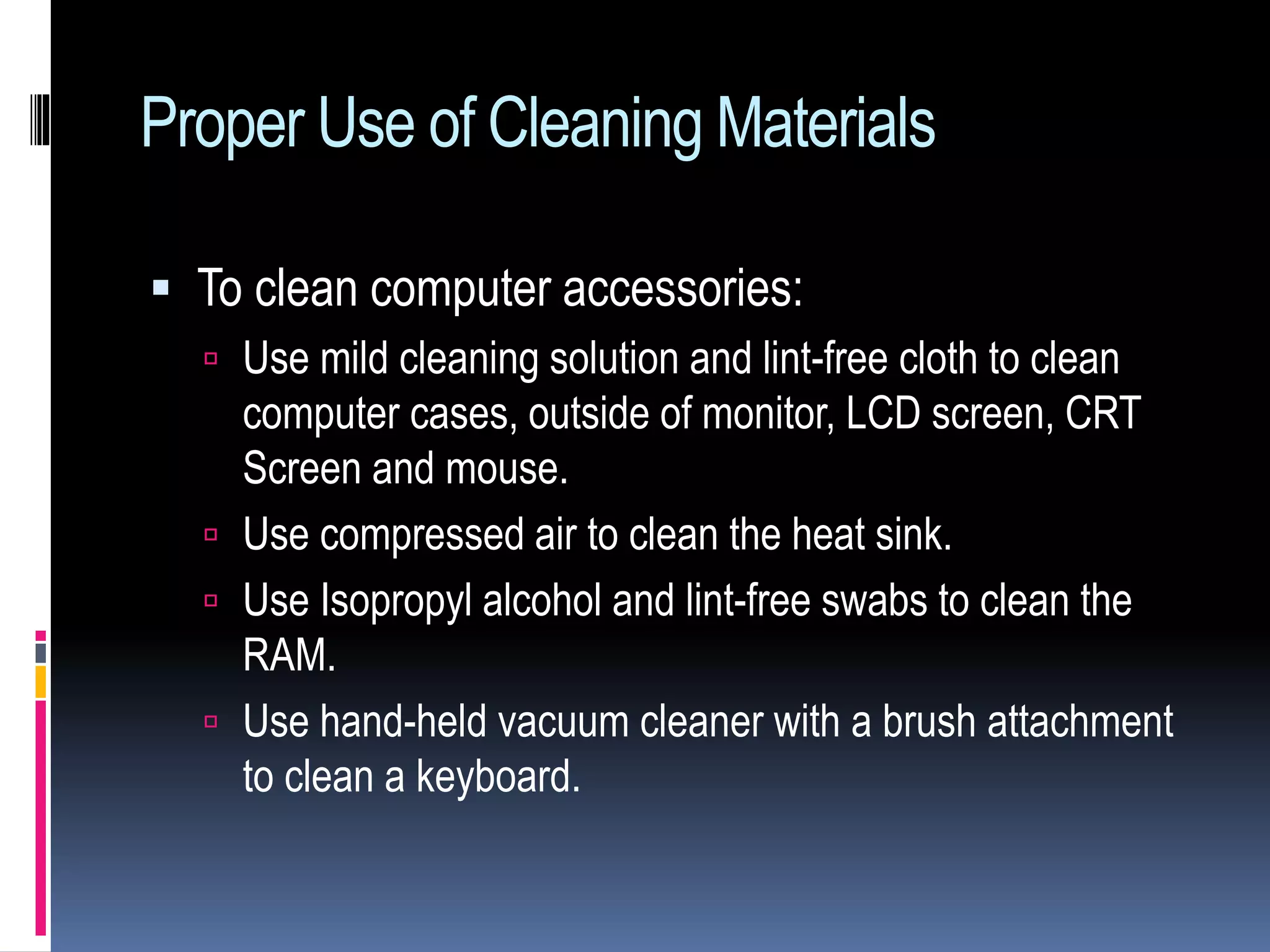 Use of tools in pc hardware servicing | PPTX
