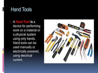 Use of tools in pc hardware servicing PPT