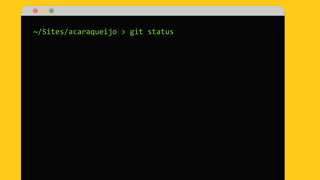 ~/Sites/acaraqueijo > git status
 