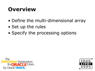 Use Oracle 10g Sql Modeling To Perform Complex Calculations | PPT