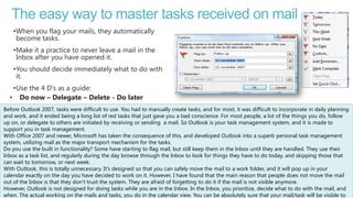 how to use tasks in outlook 2010