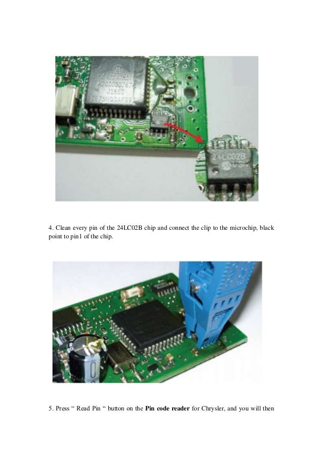 Use pin code reader for chrysler to read pin codes