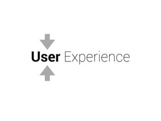 User Experience 
 