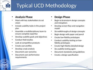 Ucd Process Overview User-Centered Design principle in HCI.ppt
