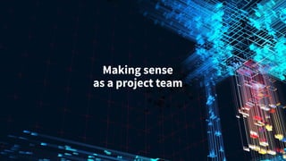 Making sense
as a project team
 