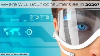 Where will your consumers be in 2020?

Elie Boonefaes - Google

 