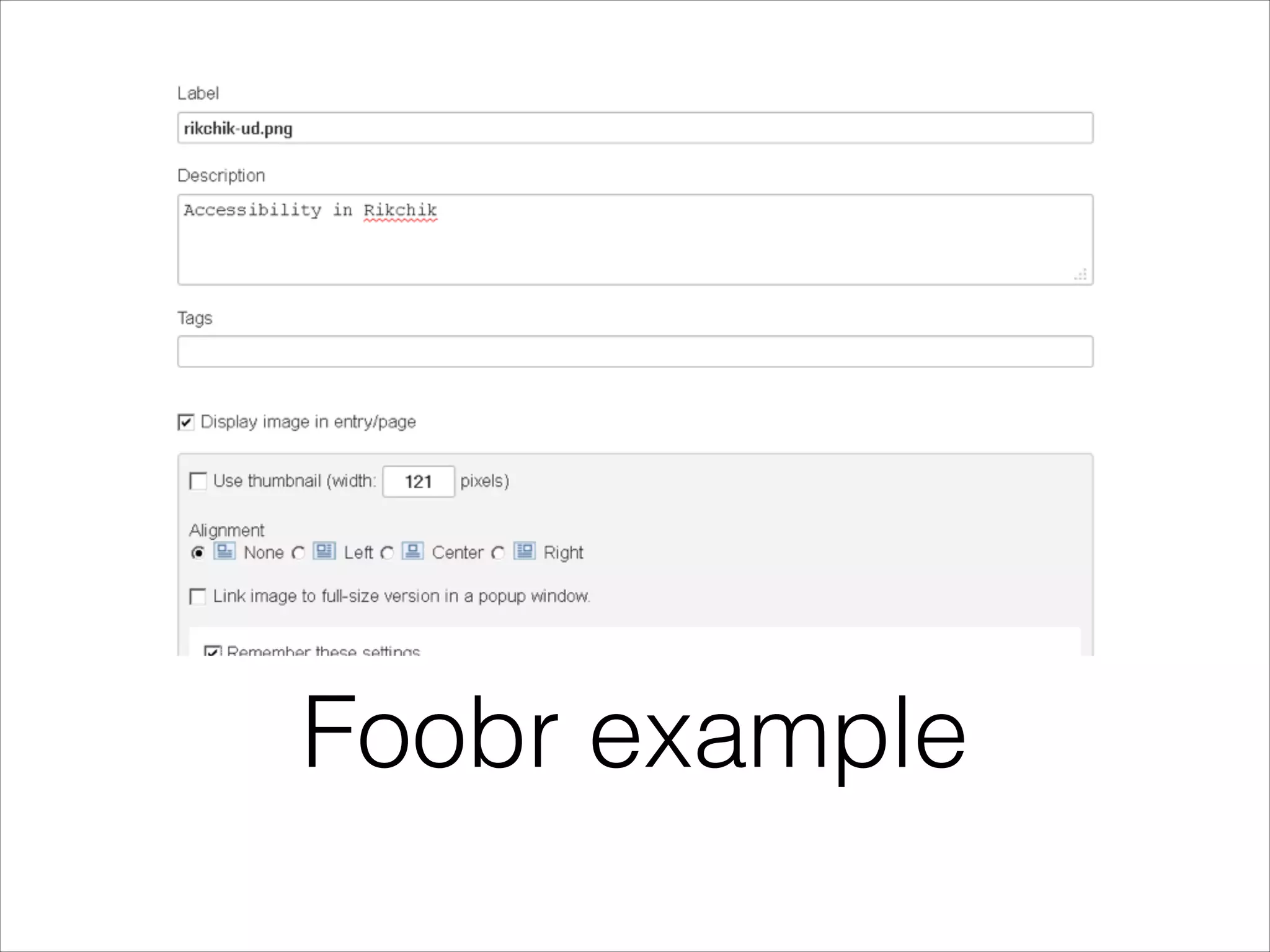 Foobr example

 